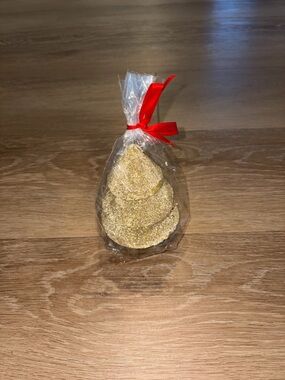 Bloom & Prosper Holiday Gold Glitter Christmas Tree Candle Unscented